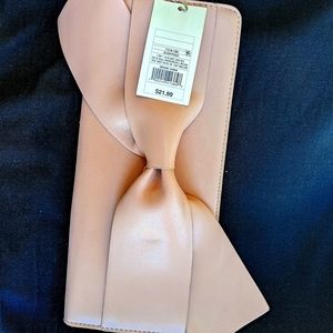 Peach colored clutch purse/wallet